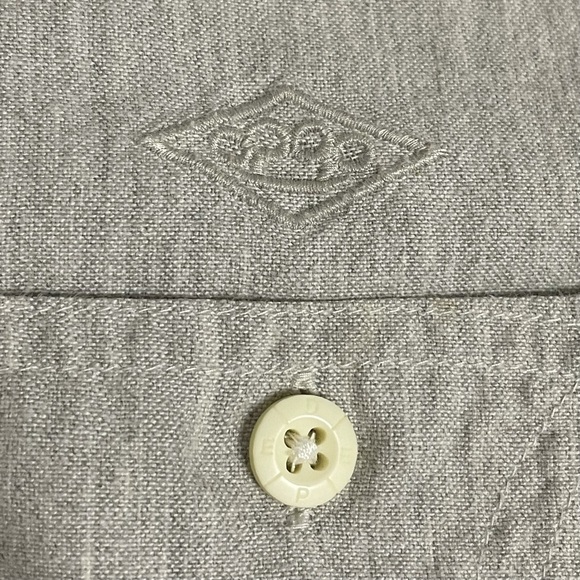 10.Deep Size L Grey Long Sleeve Button Down Shirt - Picture 8 of 9